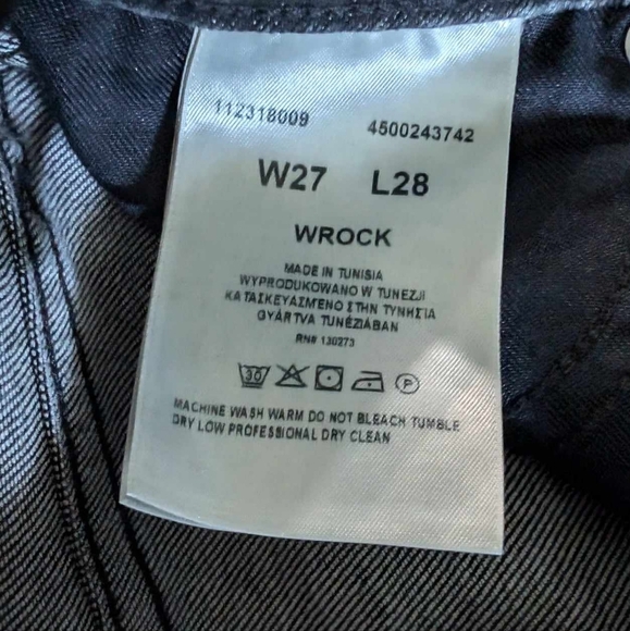 Wrangler x fender guitar limited edition womens black bootcut jeans size 27x28 - Picture 5 of 5